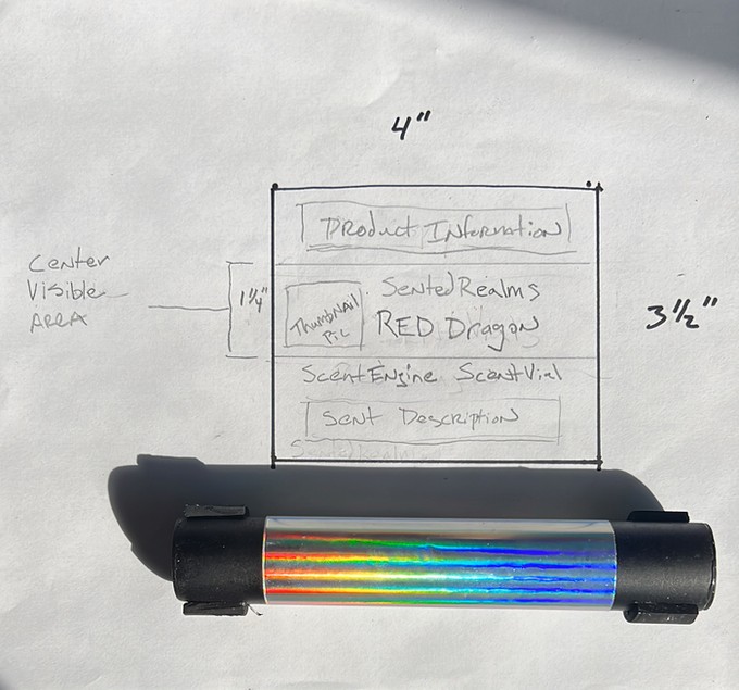 Scented Realms Company Story - Napkin Drawing